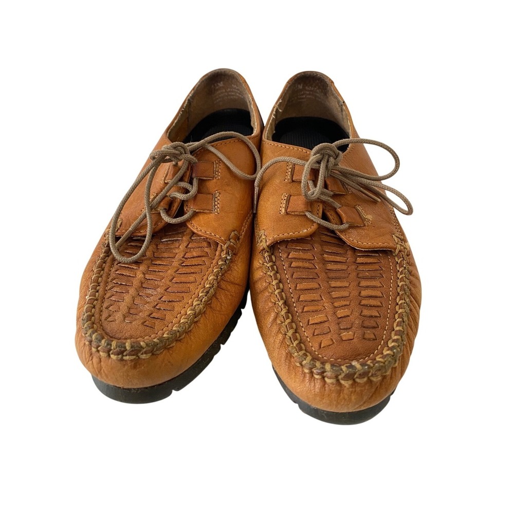 Brown Leather Women's Loafers
